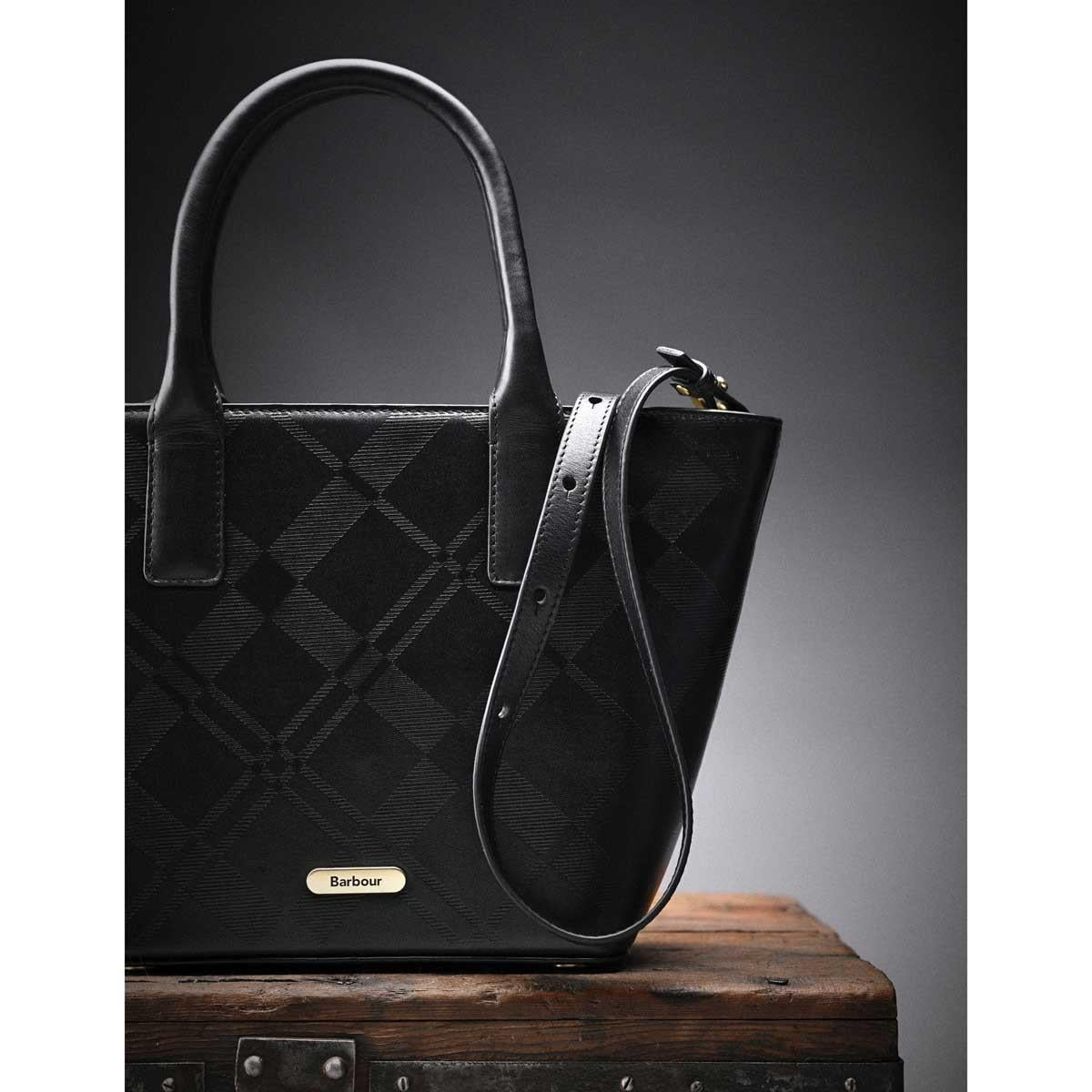 Barbour Womens Burch Deboss Leather Bag