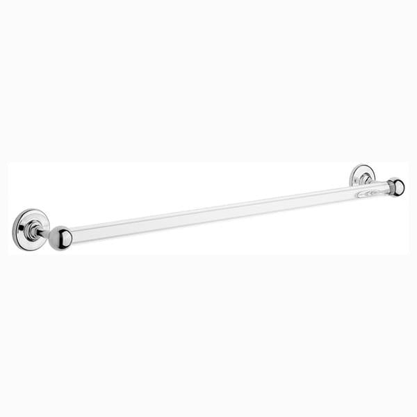 Chrome Plated Samuel Heath Antique Glass Towel Rail N4356