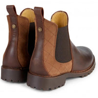 Le Chameau Jameson Quilted Chelsea Boot Caramel BACK