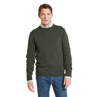 Schoffel Mens Calton Cotton Cashmere Crew Jumper