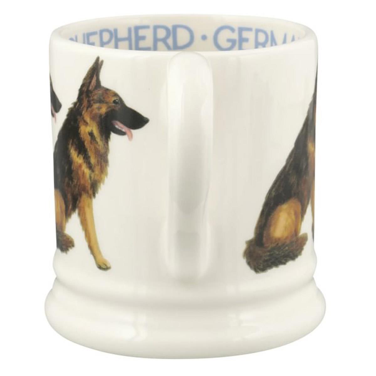 Emma Bridgewater Dogs German Shepherd Half Pint Mug Handle View