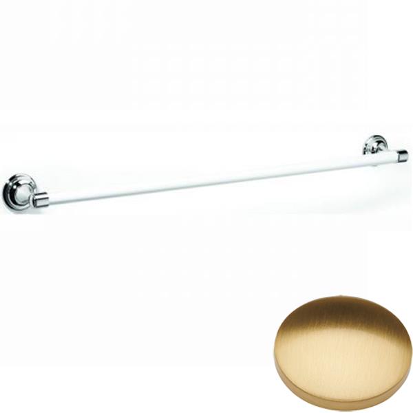 Brushed Gold Gloss Samuel Heath Fairfield Single Ceramic Towel Rail N9561