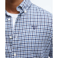 NAVY Barbour Mens Finkle Tailored Shirt LOGO
