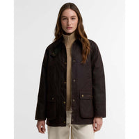 Rustic/Classic Barbour Womens Acorn Wax Jacket FRONT