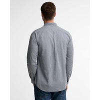 NAVY Harbourwall Tailored Gingham Shirt BACK