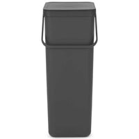 Dark Grey Brabantia Sort & Go Waste Bin 40 Litre