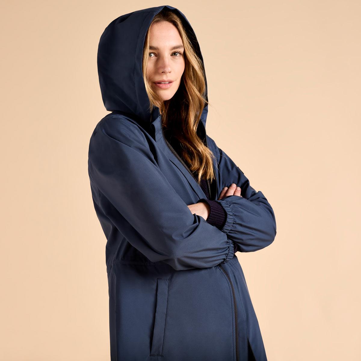 Atlantic Dubarry Womens Brookside Waterproof Jacket Lifestyle With Hood