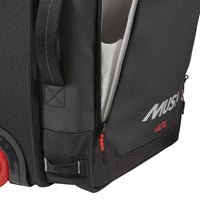 Black Musto 40L Wheeled Backpack zips