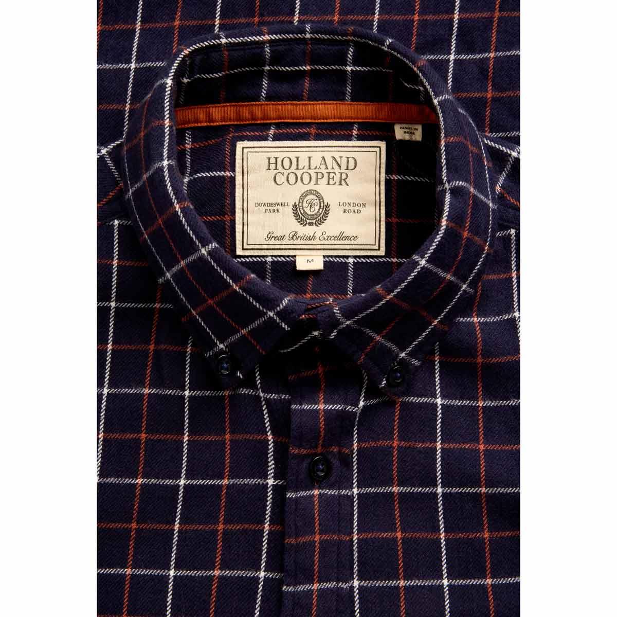 Holland Cooper Mens Classic Fit Brushed Cotton Shirt