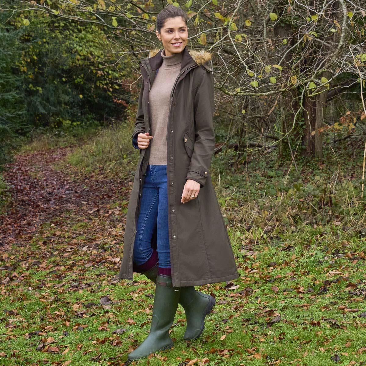Alan Paine Womens Dunswell Long Waterproof Coat
