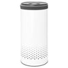 White Brabantia Laundry Bin Plastic Lid 35 Litre