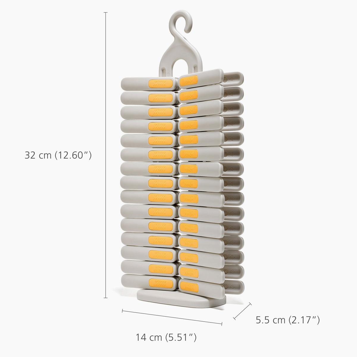 Joseph Joseph PegStore 30-Piece Clothes Peg Set With Storage Stand Dimensions