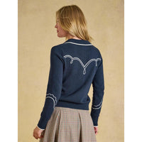 Joules Womens Western Collared Knit Jumper