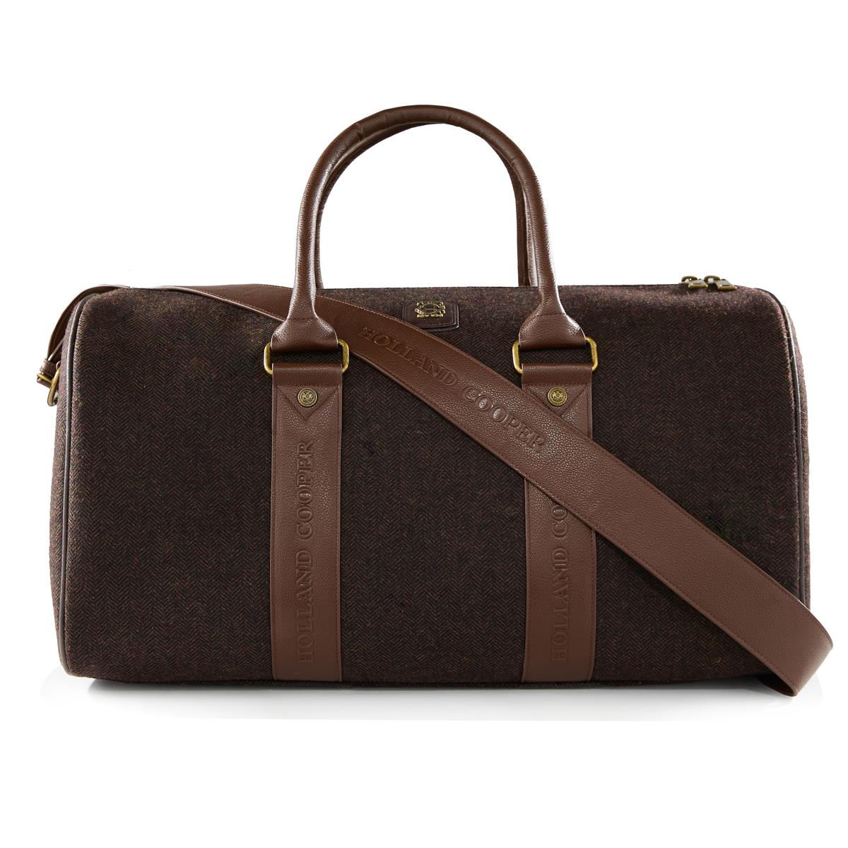Brown Herringbone Holland Cooper Womens Regency Holdall