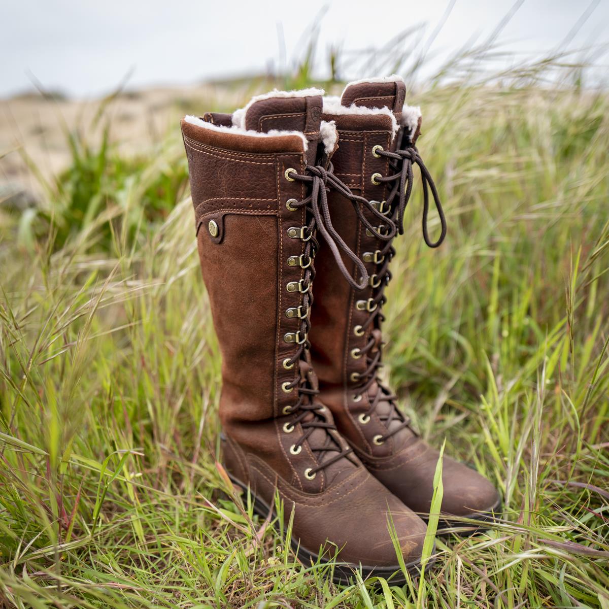 Dark Brown Ariat Womens Wythburn Tall H2O Boots Lifestyle