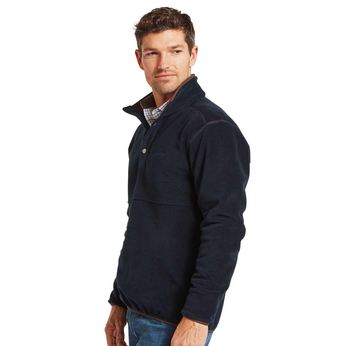Navy Schoffel Mens Norton Fleece Side