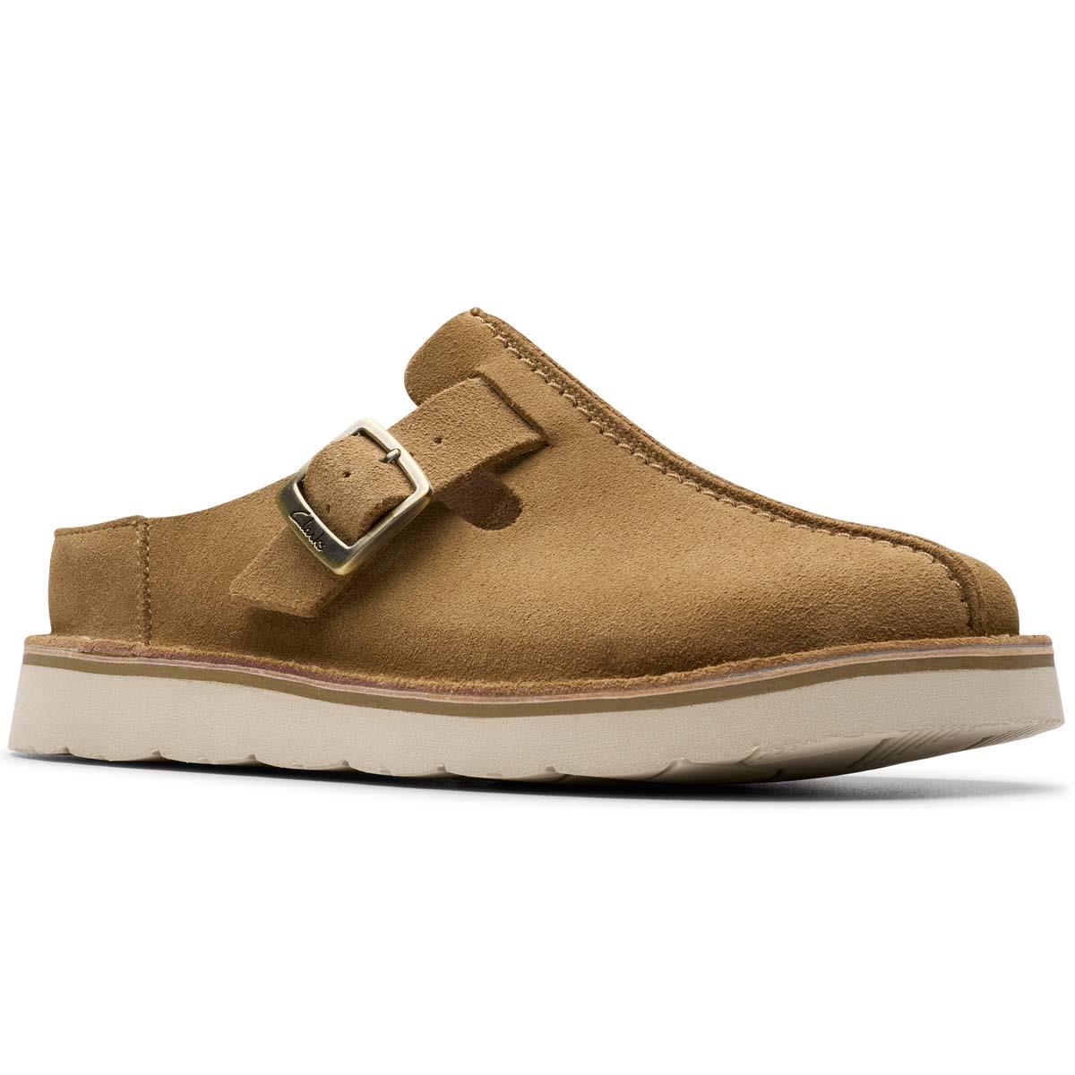 Dark Sand Suede Clarks Womens Solsbury Mule