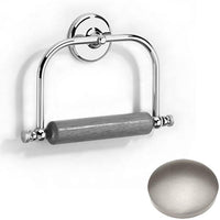 Stainless Steel Finish Samuel Heath Novis Toilet Roll Holder With Wooden Roller N1020