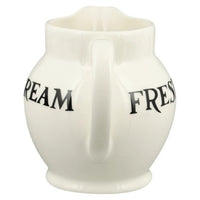 Emma Bridgewater Black Toast Jersey Cream Half Pint Jug Handle View