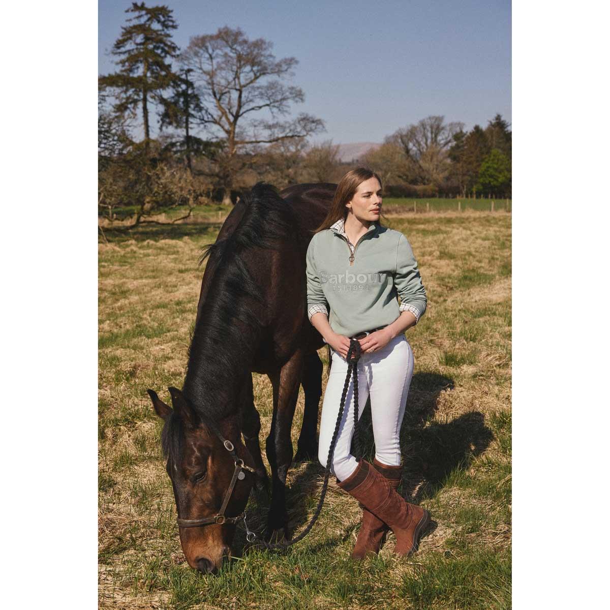 Barbour Womens Cynthia Half Zip Sweatshirt