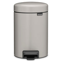 Soft Grey Brabantia newIcon Pedal Bin / 3 Litre