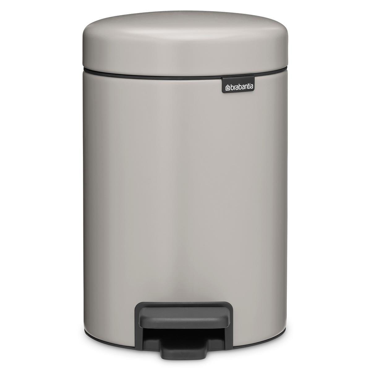 Soft Grey Brabantia newIcon Pedal Bin / 3 Litre