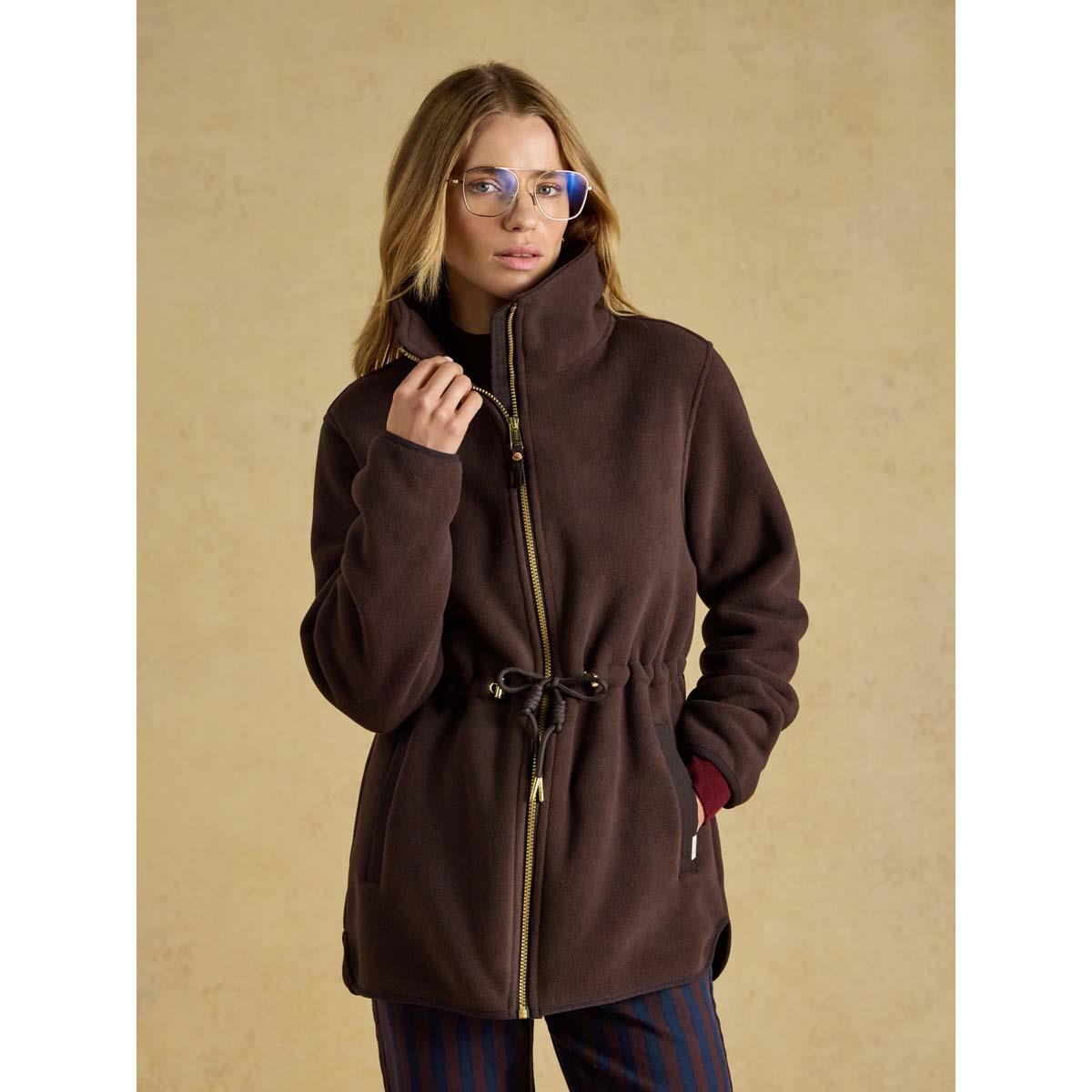 Joules Womens Longline Fleece Jacket