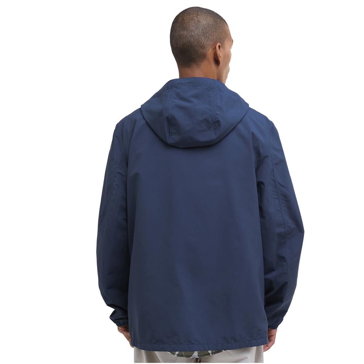 Dark Denim Barbour Mens Newhill Showerproof Jacket Back