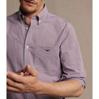 R.M. Williams Mens Whyalla Poplin Check Shirt