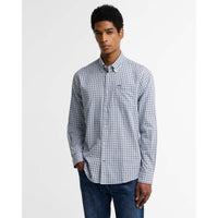 Blue Barbour Mens Padshaw Tailored Shirt Front