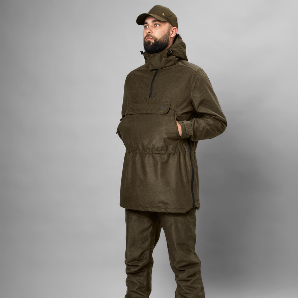 Pine Green Melange Seeland Mens Avail Smock Model
