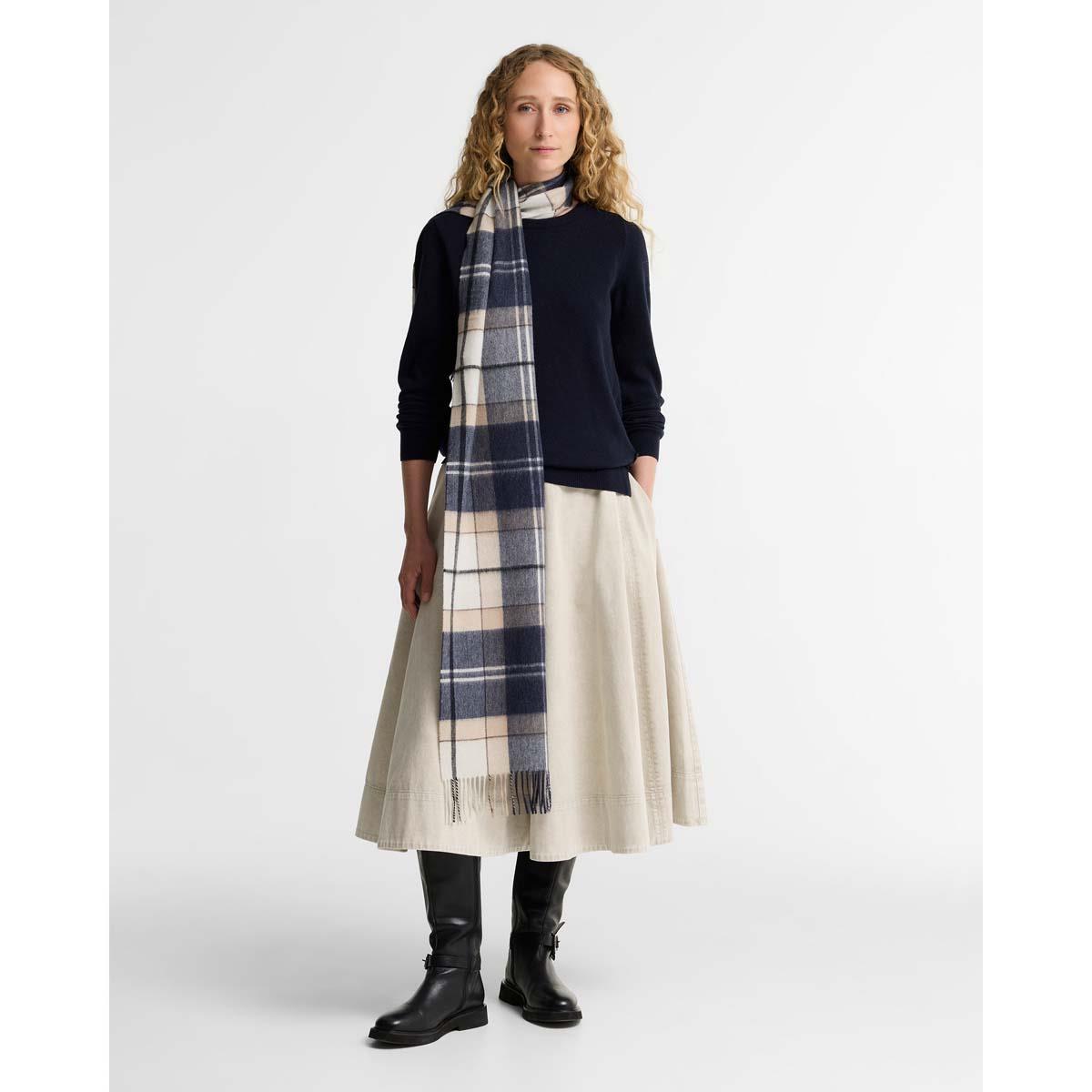 Barbour Womens Tartan Cashmere Scarf