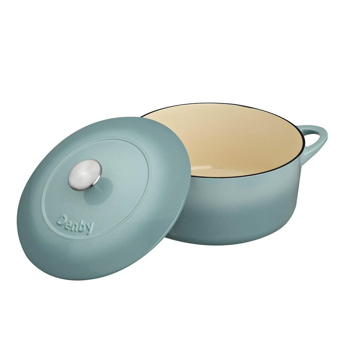 Denby Pavilion Cast Iron Casserole Dish Open