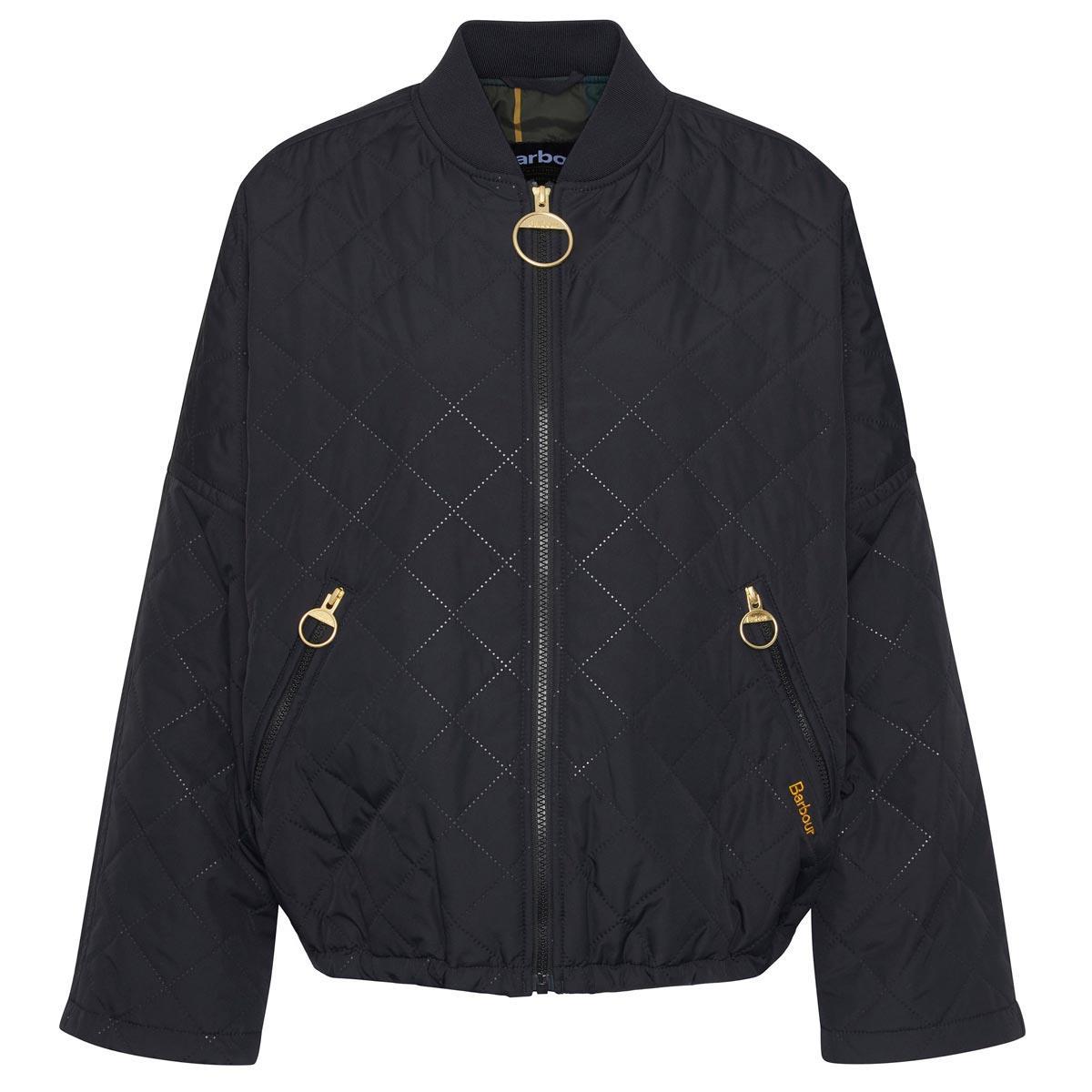 Black Barbour Womens Emlyn Quilted Jacket