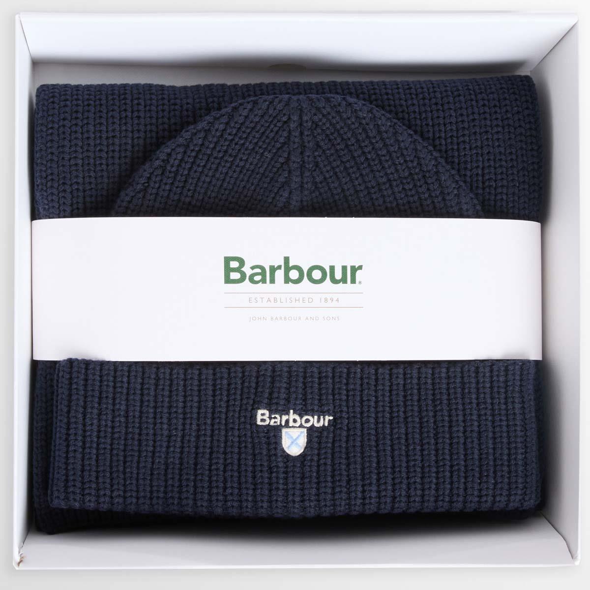Barbour Mens Cascade Beanie & Scarf Gift Set