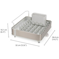 Joseph Joseph Extend Steel Light Stone Expandable Dish Rack dimensions