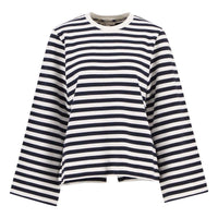 Cloud/Dark Navy Stripe Barbour Womens Layla Sweatshirt
