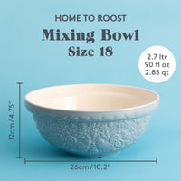 Mason Cash Home To Roost S18 Blue Mixing Bowl INFO3