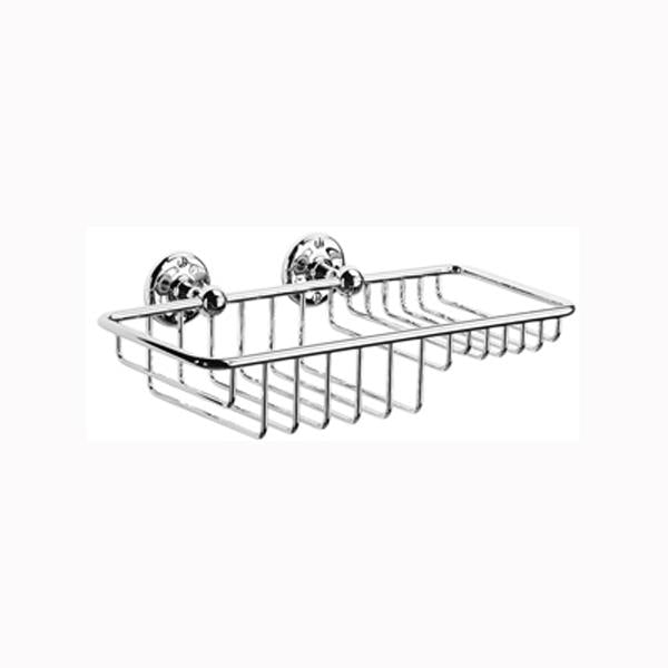 Chrome Plated Samuel Heath Curzon Soap & Sponge Basket N26-W