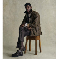 BROWN Barbour Mens Icons Bedale Wax Jacket LS4