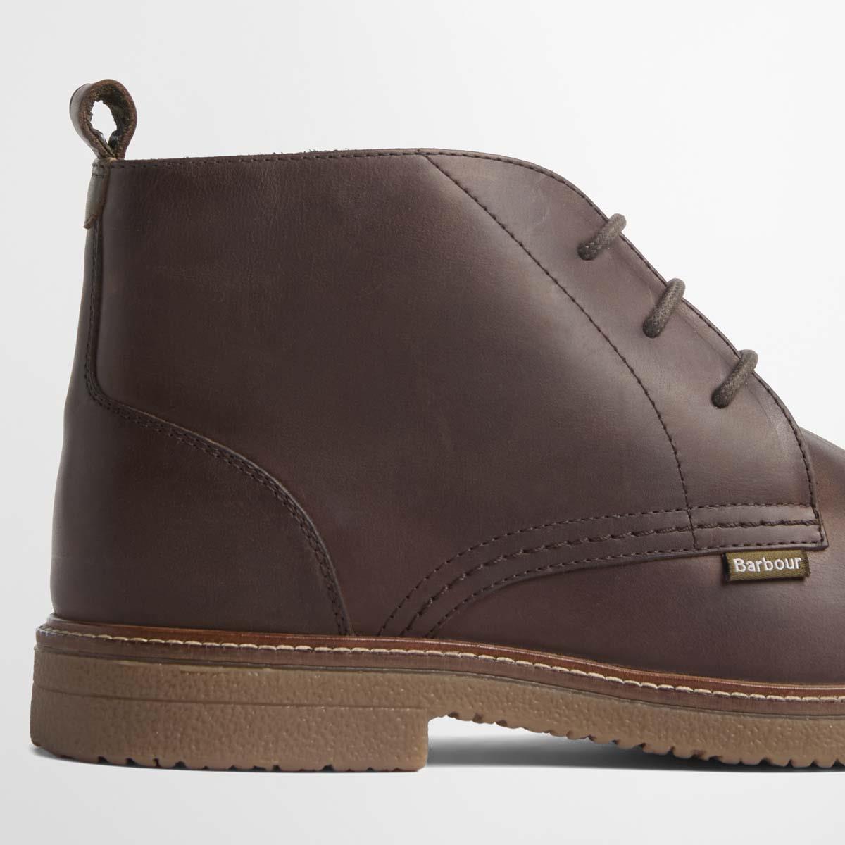 Dark Brown Barbour Kirkstone Desert Boot detail