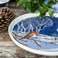 Emma Bridgewater Midnight Robin Flat Serving Plate LS2
