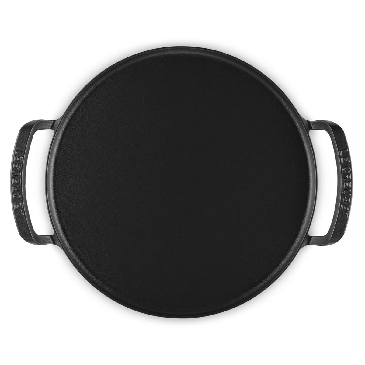 Le Creuset Cast Iron BBQ Round Pizza Pan top