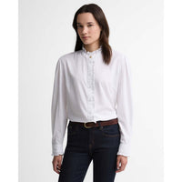White Barbour Womens Clemency Shirt Front