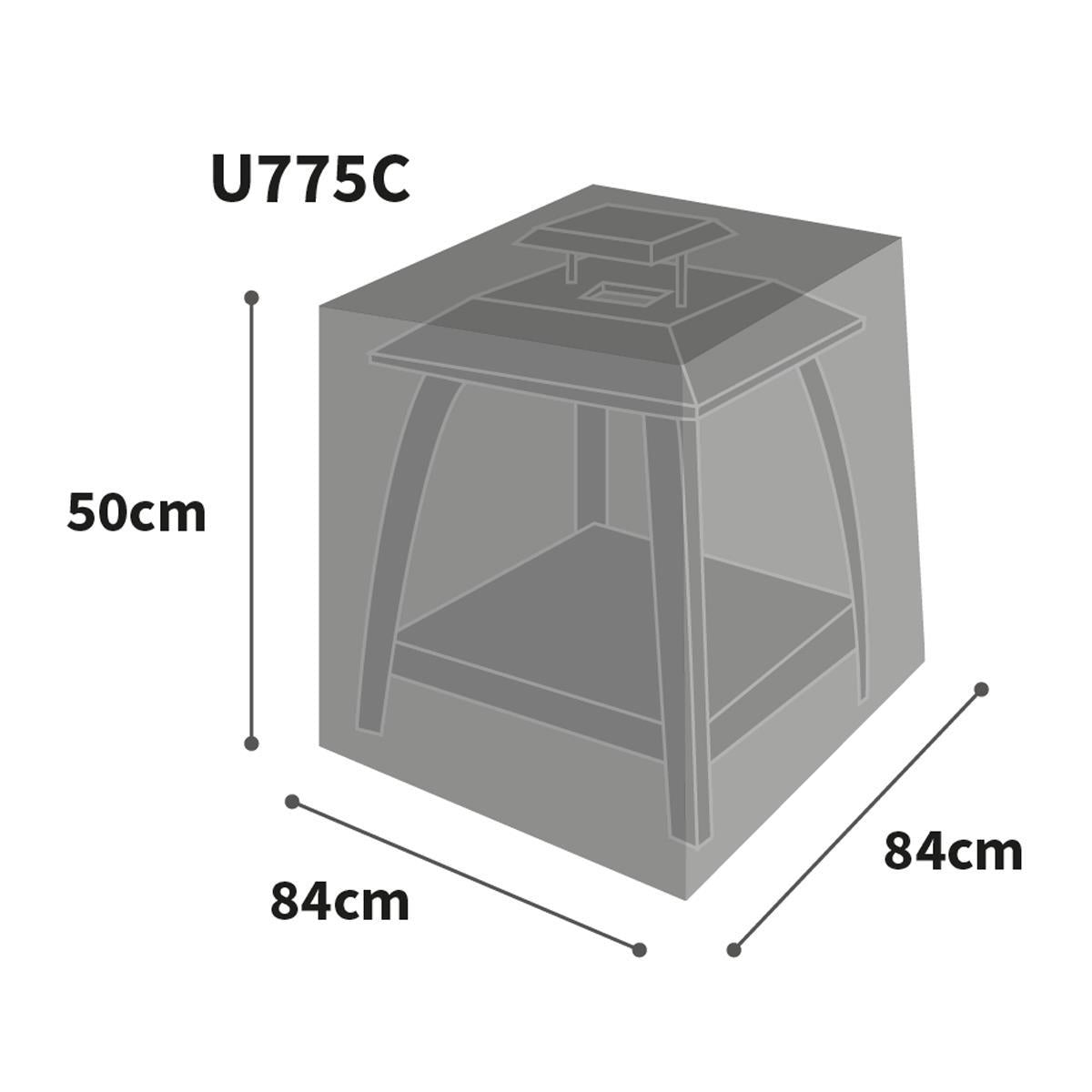 Bosmere Ultimate Protector Square Fire Pit Cover Large Charcoal U775C
