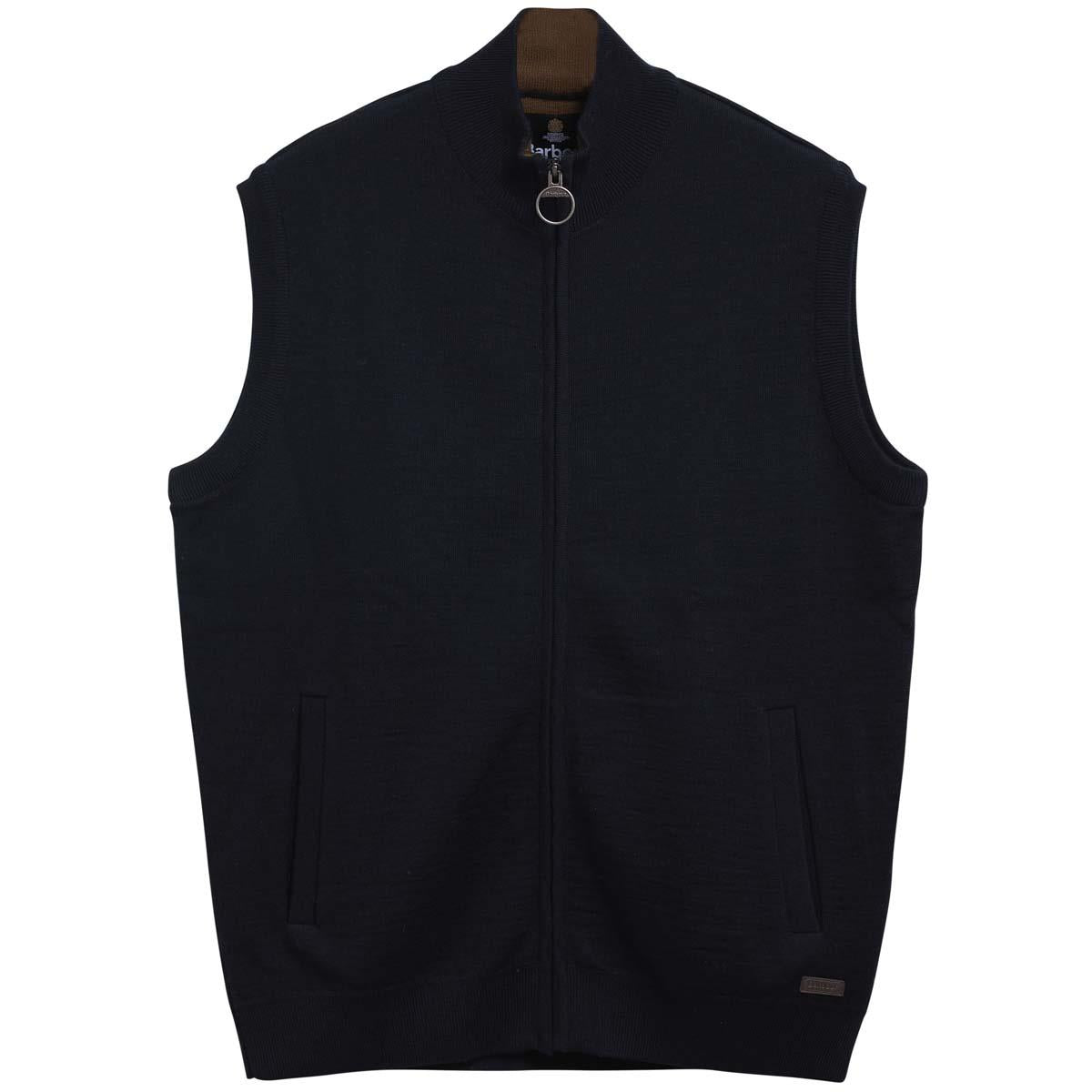 Navy Barbour Mens Marcus Knitted Gilet