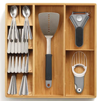 Bamboo Joseph Joseph DrawerStore Bamboo Cutlery Utensil and Gadget Organiser top