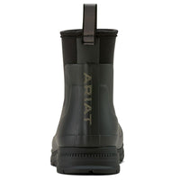 Black Ariat Mens Kelmarsh Shortie Rubber Boots Heel