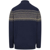 Hoggs Of Fife Mens Colonsay Fair Isle 1/4 Zip Pullover
