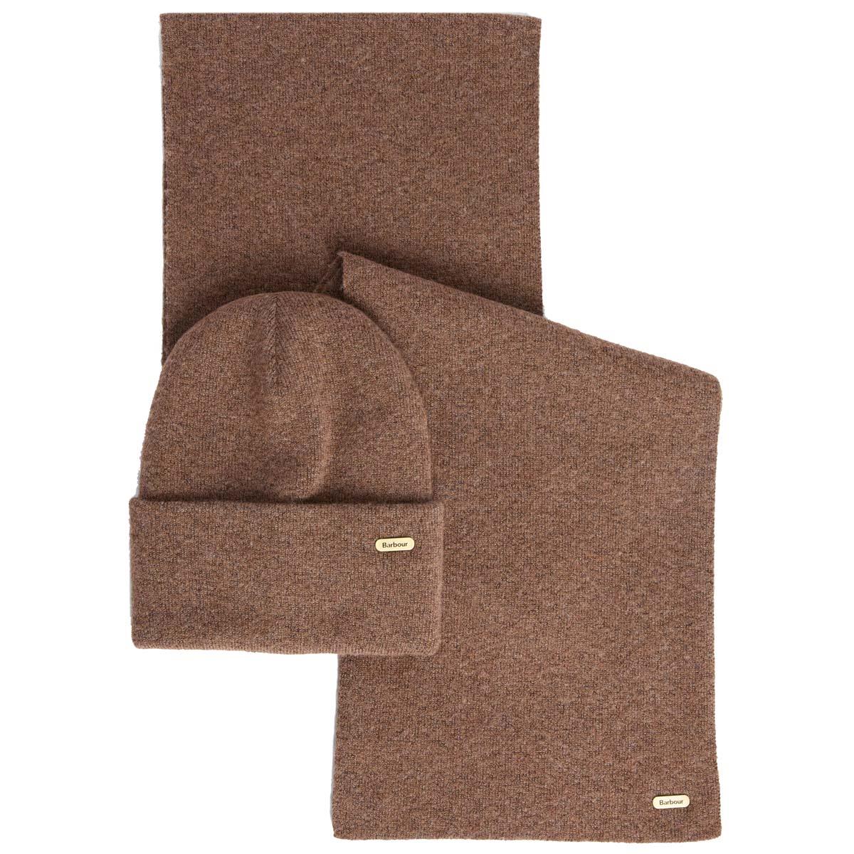 Barbour Womens Beanie and Scarf Gift Set